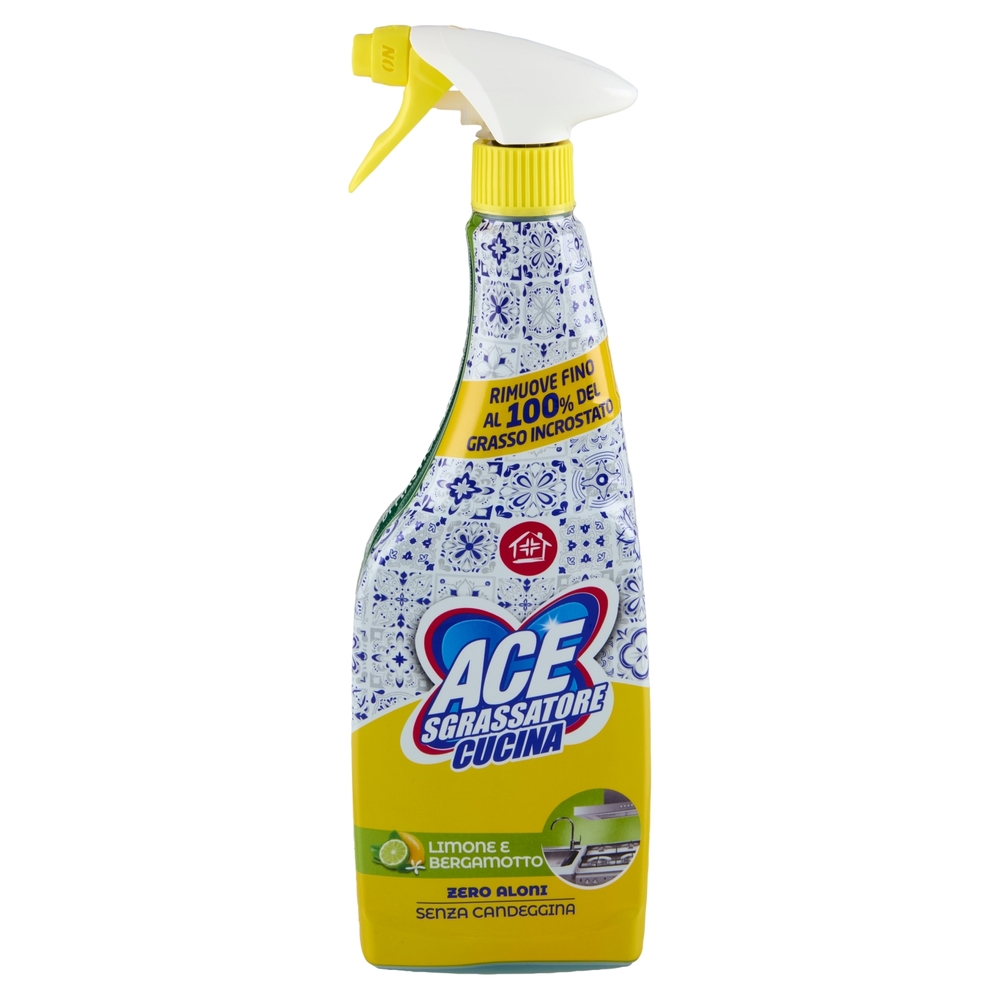 Ace Sgrassatore Cucina Limone e Bergamotto Senza Candeggina 600 ml